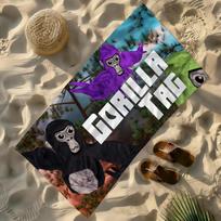 Game G-Gorilla Tag-S Towel Soft Lightweight Anti-Sand Large Beach Towel Quick-Drying Bath Sports Family STJ40x70CM
