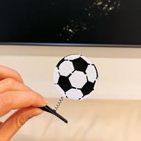 4Pcs Cartoon Football Spring Hair Clip Cute Hairpin For Women Headwear Hair Accessories Duckbill Clip Party Gift