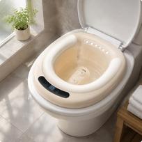 Elektrinis sėdimosios vonelės dubuo, be pritūpimų tualeto sėdynė, automatinis vandens purškiklis, motinystės prausykla Ivory White Pvc white