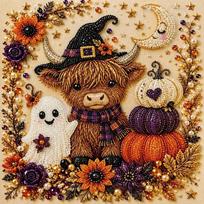 Ornament Halloween Pearl Art Kit Friendly Crafts Pearl  Painting  Art Gift Style 2