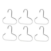Kepurių organizatorius beisbolo kepuraitėms Nerūdijančio plieno kepurių stovas spintai Kepurių, diržų, kaklaraiščių, piniginių laikiklis 6pcs