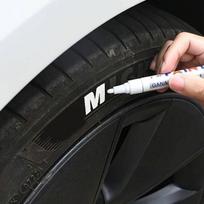 Tire marker - LC FRANCE - Pack of 2 - White - Precise tip - Long-lasting indelible ink balta
