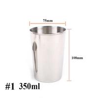 350/500ml Coffee Tea Portable Tumbler Pint Drinking Mug Metal 304 Stainless Steel Beer Cup 350ml