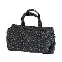 Quilted Travel Bag for Women Cute Floral Weekend Bag with Zipper Large Cotton Gym Bag Portable Workout Grocery Pouch