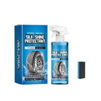 Tire Shine Foam Wheel Cleaner Foam Auto Detailing Tire Protectant 120ml Wheel & Tire Cleaner for Deep Cleaning Car Tyre 1 blue