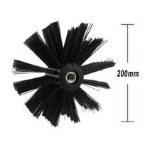 200mm Chimney Brush Rotary Dryer Vent Cleaning Brush Bristle Head  Rod For Chimney Dryer Pipe Fireplace Inner Wall Cleaning Tool China Mainland