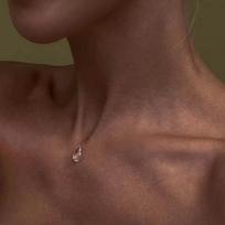 Fashion Handmade Water Drop Necklace Raindrop Earring Resin Ice-Clear Dewdrop Jewelry Luxury Women's Elegant Banquet Accessories