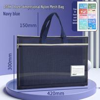Baiyi A3 Multi-layer Document Bag with Transparent Mesh and Large Capacity for Subject Classification