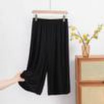 Plus Size XL To 8XL Women's Modal Pant Calf-length Summer Capri Pants Wide Leg Pants Short Pants Casual Homewear 1XL
