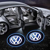 2 vnt. Automobilio durų projektoriai Ženklelis LED Sveikinimo šviesa Volkswagen Golf 7 MK7 Tiguan MK2 Seat Ateca Leon FR Ibiza gray