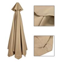 Umbrella Replacement Canopy Water Proof Outdoor Patio Umbrella Top Cover for 6 Ribs