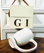 Creative Hanging Cerc Mugs Large Capaci Coffee Cups Simple Hotel Tea Cups Couple Water Cups Single Ear Handle Design