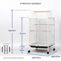 Multifunctional Iron Bird Cage: Parrot Villa with Large Space and Multiple Layers