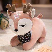 Cute party sika deer doll plush toy deer doll children soothing rag doll girl birthday gift 30cm（0.35kg）