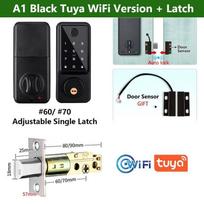 Smart Door Lock A1 TT Lock/ Tuya WiFi Auto Fingerprint Digital Electronic Door Lock With Door Sensor Password/IC Card/APP/Key