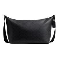 Coach 31 Classic Logo Finn Faux Leather Large Shoulder Crossbody Bag Men bags Charcoal CAJ91-QBMI5 Gift Box Sets (Basic Set+Black Box)