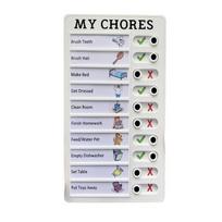 Self-discipline Check-in Device Self-discipline Check-in Note Growth Plan Task Sheet Replaceable Plastic Message Board