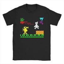 2025 Vintage Sinclair ZX Spectrum Manic Miner T-Shirts Men Crew Neck Pure Cotton T Shirts Short Sleeve Tees Plus Size Clothing S
