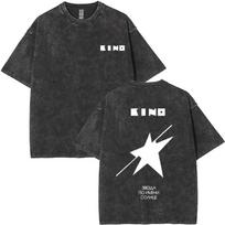 Washed Vintage Viktor Tsoi Kino Night Graphic T Shirts Unisex Women Casual Cotton Oversized Streetwear Classic Rusian Rock Tshirts M