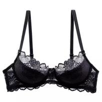 Lace Push Up Bra With Bow Detail S