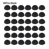 36Pcs/Sheet Silicone Audio Amplifier Anti Vibration Pad Foot Cushion  HiFi Audio Application 36pcs black
