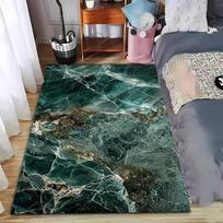 Green Marble Pattern Carpet, Modern Decorative Rug for Bedroom Decor Suitable for use as an anti-slip for living room bedroom sofas 40x60cm( 15x23in )