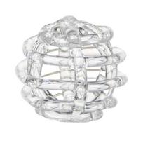 Glass Ball Floral Stems Holder, Artistic Woven Hollow Design for Flower Arrangement, Decorative Vase for Home Dcor & Wedding Centerpieces