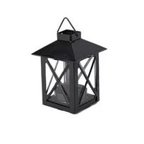 Simple Black European Candle Holder Exquisite Stable Iron Wind Lamp Handmade Outdoor Candle Lantern Living Room
