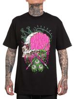 Sullen Men's Creative Minds Short Sleeve Standard T-shirt Neon Skull Tattoo Tee XXXL