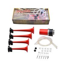 12V 120DB Five Tube Music Air Horn Truck Modified Car Air Horn For Motorcycle Car Boat Truck sidabras