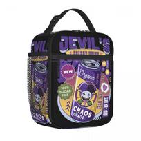 Insulated Lunch Tote Bag Deltarune Jevil Energy Drink Accessories Food Box Unique Design Cooler Thermal Lunch Box For School One Size