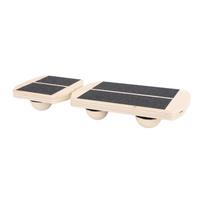 Ankle Balance Board Wood Foot Strengthener Trainer for Sprained Leg Training Device 16 Piece Set white