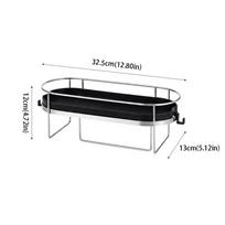 Gap Storage Bathroom Storage Rack Multifunctional Bathroom Shelf Above Toilet Toilet Rack  Kitchen Single-layer black