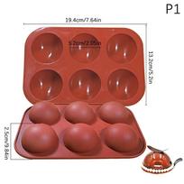 1 Pc Baking Tray Pastry Mold Silicone Mold Chocolate Ball Mold Silicone Mold Lollipop Cake Mold Kitchen Baking Tools