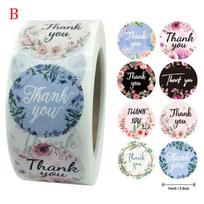 500Pcs Floral Thank You Sticker For Seal Label Scrapbooking Sticker Stationery B