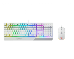 Belaidė klaviatūra ir pelė MSI Vigor GK30 KOMBO Balta