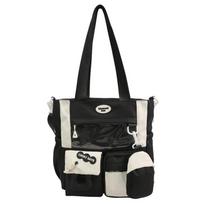 Color Black Student Crossbody Bag Women's Large Capacity Shoulder Bag