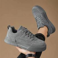 Shoes Men Couple Casual Skateboard Shoes Comfortable Sneakers Men's 2025 Trendy Thick Soled  Plus Size 39-47 39 pilka spalva