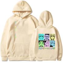 Anime Hunter X Hunter Hoodie Cool Pull Pickup GON FREECSS/Kilua Zoldyck Pattern Printed Sweatshirt Autumn Loose Long Sleeve Top XS chaki