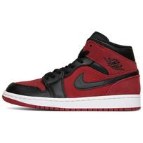 Air Jordan 1 Mid 'Reverse Banned Gym Red Black' Jordan 554724-610 44.5