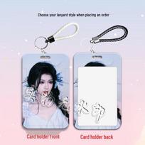Zhang Miaoyi Cute Card Holder with Lanyard - Ideal for Meal, Campus, Subway & ID Cards Card Holder (No Accessories)
