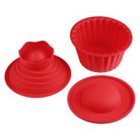 3Pcs/Set Cake Molds Non-stick Easy Demoulding Soft Texture Tear Resistant Baking Silicone Big Top Giant Cupcake Fondant Moulds Cake Bake Tool
