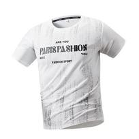 Men's Trendy Ice Silk Quick-Dry Round Neck T-Shirt - Breathable Summer Short Sleeve Sports Top with Personality Print. 5XL
