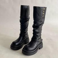 American Spice Girls Platform Boots Women's 2025 Summer New Versatile Skinny Absolutely Knight Boots 35