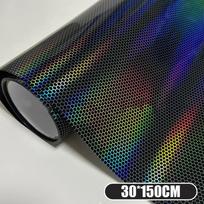 Automobilio priekinių žibintų atspalvio plėvelė Automobilio lazerinė korio priekinių žibintų galinių žibintų lempų vinilo apvyniojimas 30*150 cm rūko žibinto galinio žibinto atspalvio plėvelė