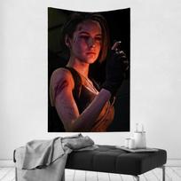 Jill Valentine RResident GAME Evil Tapestry Room Decor Wall Cloth Party Hanging Background Room Decor Baby Room 74x94cm(29x37in)