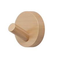Adhesive Wall Hook No Drill Wooden Hook Wood Oil Waterproof Processing Hook for Bathroom Kitchen Coat Towels