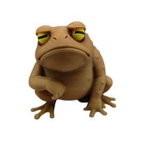 3D Printed Frog Figurine Funny Cute Toad Desk Decoration Collectible Animal Sculpture for Home Office Shelf Decor C