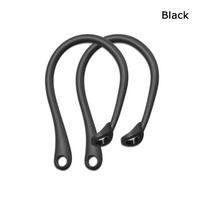 1 Pair Silicone Anti-lost Ear Hook for Apple AirPods 1 2 3 Pro Sports Anti-drop Ear Hook Wireless Earphone Ear Hook White Black