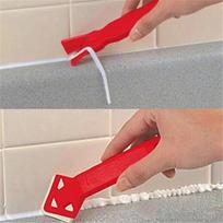 2Pcs/Set Silicone Glass Cement Scraper Tool Caulking Sealant Finishing Grout Floor Cleaning Tile Dirt Tool Spatula Glue Shovel China Mainland